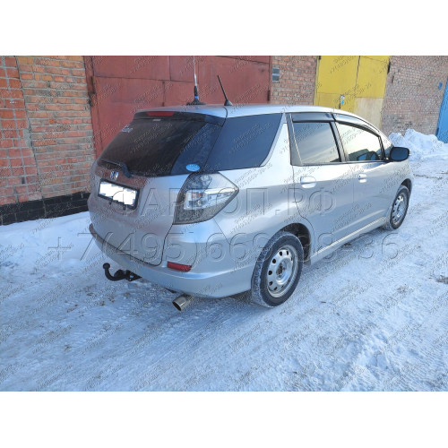 H.H03.A HALTY Фаркоп на Honda Fit Shuttle, в т.ч. Hybrid 2011-2015 без подрезки бампера. Тип шара: A. Нагрузки: 750/75 кг, масса фаркопа 15 кг