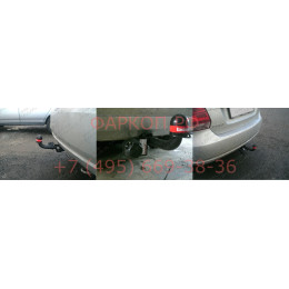 2193-A ORIS Фаркоп на Volkswagen Polo седан 2010-2020, Volkswagen Polo лифтбек 2020-. Необходима подрезка бампера. Тип шара: A. Нагрузки: 1000/75 кг, масса фаркопа 13 кг (без 
