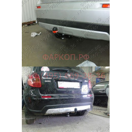 2851-A ORIS Фаркоп на Suzuki SX4 хетчбек 2006-2014, FIAT Sedici 2006-2008. Необходима подрезка бампера. Тип шара: A. Нагрузки: 1200/75 кг, масса фаркопа 19,5 кг (без электри