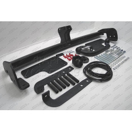 2851-A ORIS Фаркоп на Suzuki SX4 хетчбек 2006-2014, FIAT Sedici 2006-2008. Необходима подрезка бампера. Тип шара: A. Нагрузки: 1200/75 кг, масса фаркопа 19,5 кг (без электри