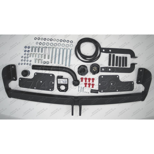 2851-A ORIS Фаркоп на Suzuki SX4 хетчбек 2006-2014, FIAT Sedici 2006-2008. Необходима подрезка бампера. Тип шара: A. Нагрузки: 1200/75 кг, масса фаркопа 19,5 кг (без электрики в комплекте)