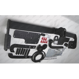 2851-A ORIS Фаркоп на Suzuki SX4 хетчбек 2006-2014, FIAT Sedici 2006-2008. Необходима подрезка бампера. Тип шара: A. Нагрузки: 1200/75 кг, масса фаркопа 19,5 кг (без электри