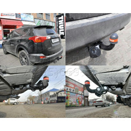 3084-A ORIS Фаркоп на Toyota RAV4 2013-2019 (кроме авто с функцией свободные руки). Необходима подрезка бампера. Тип шара: A. Нагрузки: 1500/75 кг, масса фаркопа 