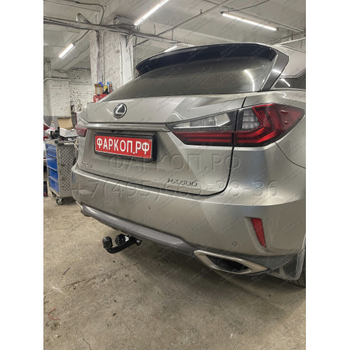3097-A ORIS Фаркоп на Lexus RX, кроме RX350L 2016-2022 без выреза в бампере. Тип шара: A. Нагрузки: 2500/120 кг, масса фаркопа 25,8 кг (без электрики в комплекте)