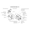 4160-A ORIS Фаркоп на Mitsubishi Pajero III 2000-2007, Pajero IV 4x4 2007-2020. Необходима подрезка бампера. Тип шара: A. Нагрузки: 2500/100 кг, масса фаркопа 24,3 кг (без электрики в комплекте)