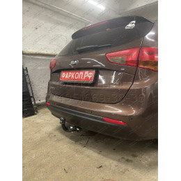 6756-A ORIS Фаркоп на Kia Ceed универсал 2012-2018, Hyundai i30 универсал 2012-2019. Необходима подрезка бампера. Тип шара: A. Нагрузки: 1500/75 кг, масса фаркопа 16,8 кг (