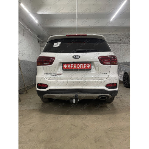 6761-AN ORIS Фаркоп на Kia Sorento Prime 2015-2018, 2018-2020, Hyundai Santa Fe 2018-2021. Необходима подрезка бампера. Тип шара: A. Нагрузки: 2000/75 кг, масса фаркопа 19,5 кг (без электрики в комплекте)