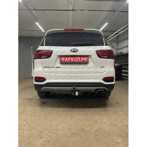 6761-AN ORIS Фаркоп на Kia Sorento Prime 2015-2018, 2018-2020, Hyundai Santa Fe 2018-2021. Необходима подрезка бампера. Тип шара: A. Нагрузки: 2000/75 кг, масса фаркопа 19,5 кг (без электрики в комплекте)