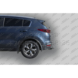 K124-E Лидер-плюс ТСУ для Kia Sportage 4 рестайл 2018-2022, Hyundai Tucson рестайл, кроме авто с двигателем 2,4 л 2018-2021 без выреза бампера. Тип шара: E. Нагрузки: 1500/10