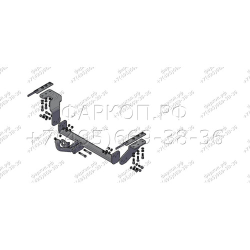 7711 Трейлер Фаркоп для Nissan X-Trail T31 2007-2014 без подрезки бампера. Тип шара: A. Нагрузки: 1200/60 кг, масса фаркопа 20 кг (без электрики в комплекте)