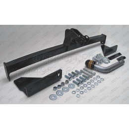 91413-A MOTODOR Фаркоп с оцинкованным шаром на Nissan Qashqai 2007-2014, Qashqai 2014-2021 (в т.ч. Qashqai +2) без выреза бампера. Тип шара: A. Нагрузки 1500/75 кг, масса фаркопа 16