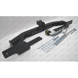 92508-A MOTODOR Фаркоп с оцинкованным шаром на Toyota Land Cruiser Prado J150 2009-2023, Lexus GX 2010-2013 без выреза в бампере. Тип шара: A. Нагрузки: 1500/75 кг, масса фаркопа 16,9