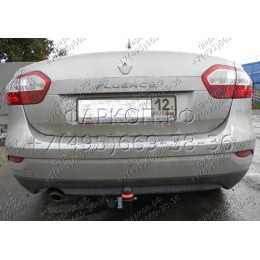 1428-A ORIS Фаркоп на Renault Fluence 2011-2015. Необходима подрезка бампера. Тип шара: A. Нагрузки: 1200/75 кг, масса фаркопа 18,3 кг (без электрики в комплекте)