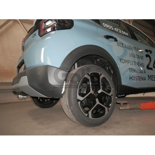 C075C GALIA Полностью оцинкованный фаркоп на Citroen C3 2024-, FIAT Grande Panda 2025-. Тип шара: C (горизонтальный съемный). Невидимый вырез бампера. Нагрузки: 1000/85 кг, масса фаркопа 16,32 кг