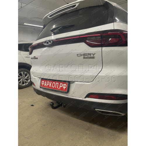 C106-A Лидер-плюс ТСУ для Xcite X-Cross 7 2024-, Chery Tiggo 7 Pro 2020-2024, Chery Tiggo 7 Pro Max 2023- без выреза бампера. Тип шара: A. Нагрузки: 1200/75 кг, масса фаркопа 11 кг, требуется 2 сверления (без электрики в комплекте)