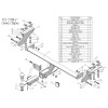 C108-E Лидер-плюс ТСУ для Exeed TXL M32T 2021-, CheryExeed TXL M32T 2020-2021 (кроме 2.0 л) без снятия и выреза бампера. Тип шара: E. Нагрузки: 1500/100 кг, масса фаркопа 15,4 кг (без электрики в комплекте)