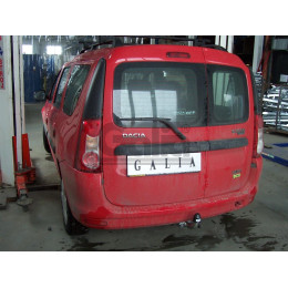 D037C GALIA Полностью оцинкованный фаркоп на Lada Largus 2012-, Dacia Logan универсал 2007-2013. Тип шара: C (горизонтальный съемный). Установка без снятия и выреза