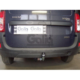 D037C GALIA Полностью оцинкованный фаркоп на Lada Largus 2012-, Dacia Logan универсал 2007-2013. Тип шара: C (горизонтальный съемный). Установка без снятия и выреза