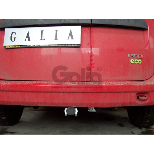 D037C GALIA Полностью оцинкованный фаркоп на Lada Largus 2012-, Dacia Logan универсал 2007-2013. Тип шара: C (горизонтальный съемный). Установка без снятия и выреза бампера. Нагрузки: 1300/75 кг, масса фаркопа 19,55 кг