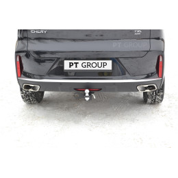 EXL-21-991122.00 PT GROUP Фаркоп на Exeed TXL 2021- без подрезки бампера. Тип шара: E (легкосъемный шар под квадрат). Нагрузки: 1500/75 кг (без электрики в комплекте