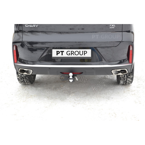 EXL-21-991122.00 PT GROUP Фаркоп на Exeed TXL 2021- без подрезки бампера. Тип шара: E (легкосъемный шар под квадрат). Нагрузки: 1500/75 кг (без электрики в комплекте)