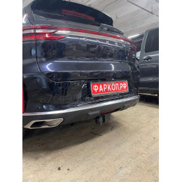 EXL-21-991122.00 PT GROUP Фаркоп на Exeed TXL 2021- без подрезки бампера. Тип шара: E (легкосъемный шар под квадрат). Нагрузки: 1500/75 кг (без электрики в комплекте