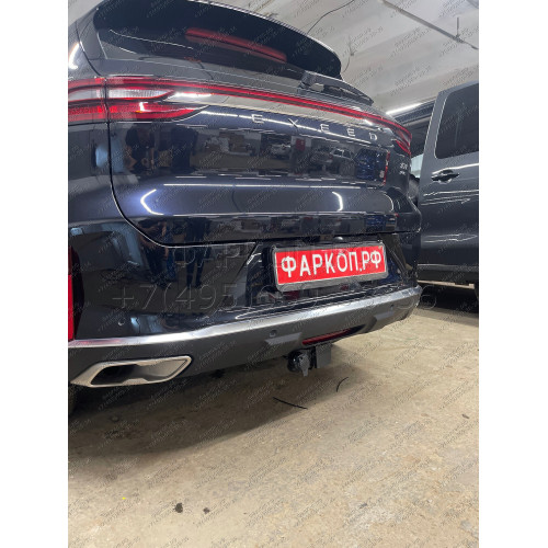 EXL-21-991122.00 PT GROUP Фаркоп на Exeed TXL 2021- без подрезки бампера. Тип шара: E (легкосъемный шар под квадрат). Нагрузки: 1500/75 кг (без электрики в комплекте)