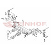 F-044 STEINHOF Фаркоп на FIAT 500, кроме Abarth 2007-2010, 2010- без подрезки бампера. Тип шара: AH (горизонтальное быстросъемное крепление шара на ключе). Нагрузки: 800/60 кг, масса фаркопа 15,1 кг (без электрики в комплекте)