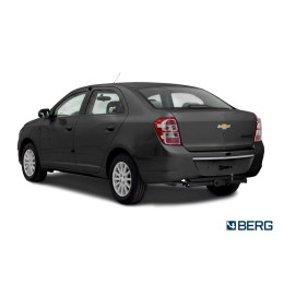 F.1015.001 BERG Фаркоп на Chevrolet Cobalt 2012- без подрезки бампера. Тип шара: A. Нагрузки: 1500/75 кг, масса фаркопа 18 кг (без электрики в комплекте)