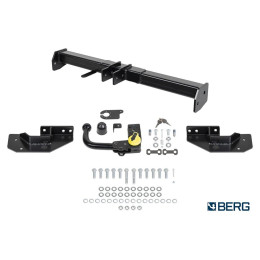 F.3811.003 BERG Фаркоп на Mazda CX-5 2011-2017, 2017-2025 без подрезки бампера. Тип шара: VM (быстросъемный). Нагрузки: 2000/75 кг, масса фаркопа 24 кг (без электрики в к