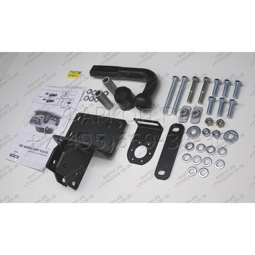 F.5706.002 RIVAL Фаркоп на Toyota Land Cruiser 300 2021-, Lexus LX 2021-. Тип шара: A. Требуется невидимая подрезка бампера. Нагрузки: 2500/75 кг (без электрики в комплекте)