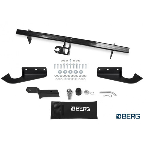 F.5711.002 BERG Фаркоп на Toyota RAV4 2013-2019. Требуется подрезка бампера. Тип шара: E. Нагрузки: 1200/75 кг, масса фаркопа 23 кг (без электрики в комплекте)