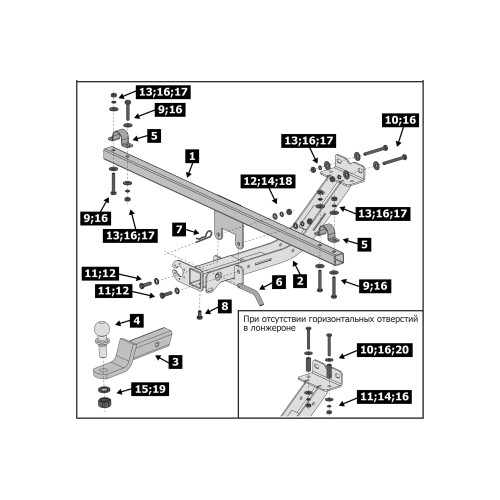 F.6017.003 BERG Фаркоп на Lada Niva Legend 2020-, Lada 4x4 2006-2020, Lada Niva 1995-2006, Lada 4x4 Urban 2014-2020, Lada Niva Legend Urban 2020- без снятия и подрезки бампера. Тип шара: E. Нагрузки: 900/75 кг, масса фаркопа 15,1 кг (без электрики в компл