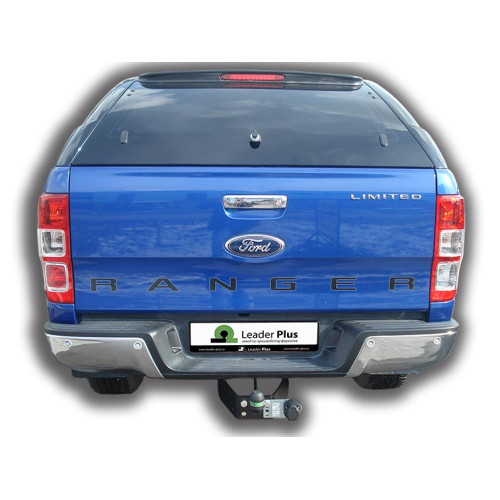 F121-FC Лидер-плюс ТСУ для Ford Ranger 3 Limited, Wildtrak 2011-2022 без снятия и выреза бампера. Тип шара: FC. Нагрузки: 1200/50 кг, масса фаркопа 19,46 кг (без электрики в комплекте)