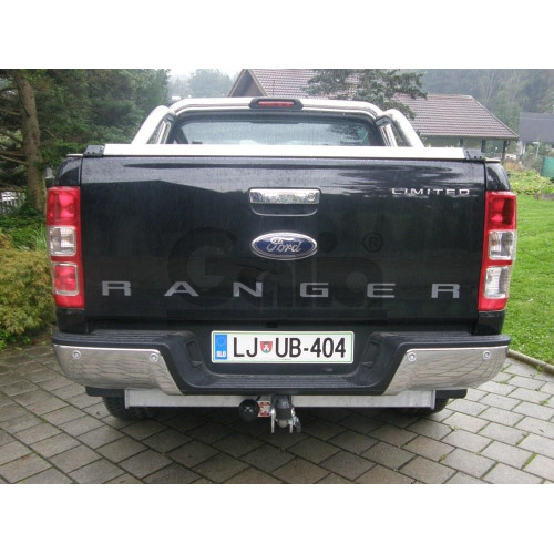 F126A GALIA Полностью оцинкованный фаркоп на Ford Ranger 2012-2022, Mazda BT-50 2012-2020. Тип шара: A. Без выреза бампера. Нагрузки: 3500/205 кг, масса фаркопа 26,82 кг