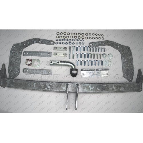 F126A GALIA Полностью оцинкованный фаркоп на Ford Ranger 2012-2022, Mazda BT-50 2012-2020. Тип шара: A. Без выреза бампера. Нагрузки: 3500/205 кг, масса фаркопа 26,82 кг