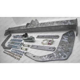 F126A GALIA Полностью оцинкованный фаркоп на Ford Ranger 2012-2022, Mazda BT-50 2012-2020. Тип шара: A. Без выреза бампера. Нагрузки: 3500/205 кг, масса фаркопа 26,82 кг
