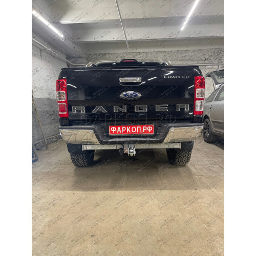 F126A GALIA Полностью оцинкованный фаркоп на Ford Ranger 2012-2022, Mazda BT-50 2012-2020. Тип шара: A. Без выреза бампера. Нагрузки: 3500/205 кг, масса фаркопа 26,82 кг