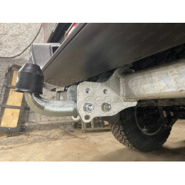 F126A GALIA Полностью оцинкованный фаркоп на Ford Ranger 2012-2022, Mazda BT-50 2012-2020. Тип шара: A. Без выреза бампера. Нагрузки: 3500/205 кг, масса фаркопа 26,82 кг
