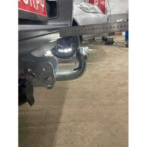 F126A GALIA Полностью оцинкованный фаркоп на Ford Ranger 2012-2022, Mazda BT-50 2012-2020. Тип шара: A. Без выреза бампера. Нагрузки: 3500/205 кг, масса фаркопа 26,82 кг