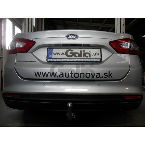 F130A GALIA Полностью оцинкованный фаркоп на Ford Mondeo седан/лифтбек/универсал 2014-2019. Подрозетник убирается за бампер. Тип шара: A. Невидимый вырез бампера. Нагрузки: 2500/100 кг, масса фаркопа 19,82 кг