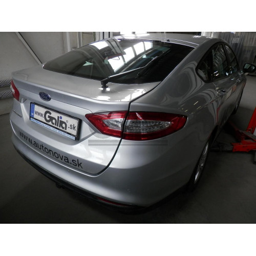 F130A GALIA Полностью оцинкованный фаркоп на Ford Mondeo седан/лифтбек/универсал 2014-2019. Подрозетник убирается за бампер. Тип шара: A. Невидимый вырез бампера. Нагрузки: 2500/100 кг, масса фаркопа 19,82 кг