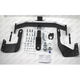 FA 0240-E(N) Бизон Фаркоп с хромированной накладкой на Haval H6 2014-2020, Haval M6 2023- без подрезки бампера. Тип шара: E (легкосъемный шар под квадрат). Нагруз