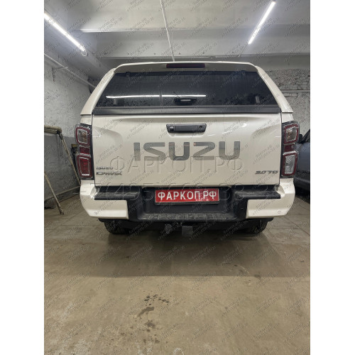 FA 0260-E Бизон Фаркоп на Isuzu D-MAX 2021- без подрезки бампера. Тип шара: E (легкосъемный шар под квадрат). Нагрузки: 3500/120 кг. Не комплектуется электрикой