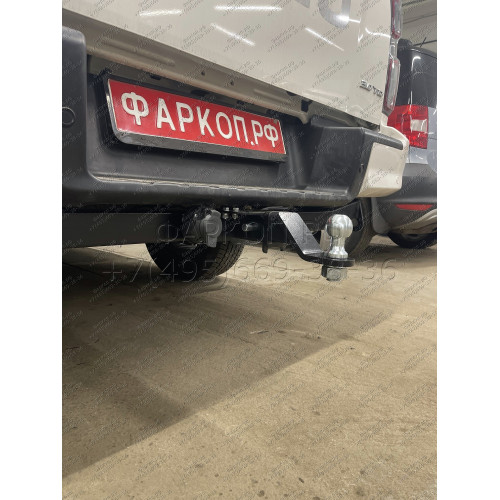 FA 0260-E Бизон Фаркоп на Isuzu D-MAX 2021- без подрезки бампера. Тип шара: E (легкосъемный шар под квадрат). Нагрузки: 3500/120 кг. Не комплектуется электрикой