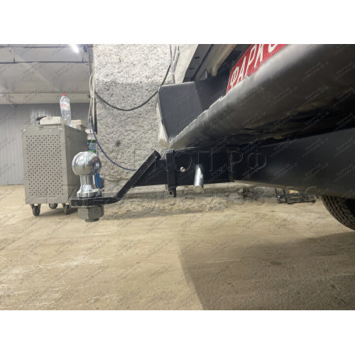 FA 0260-E Бизон Фаркоп на Isuzu D-MAX 2021- без подрезки бампера. Тип шара: E (легкосъемный шар под квадрат). Нагрузки: 3500/120 кг. Не комплектуется электрикой