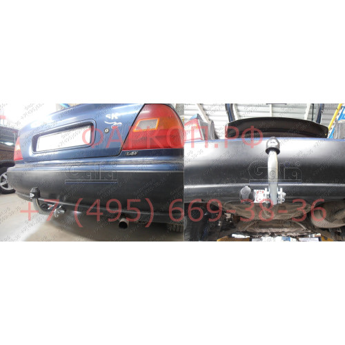 H010A GALIA Полностью оцинкованный фаркоп на Honda Civic хетчбек 5 дверей 1995-2000. Тип шара: A. Необходим вырез бампера. Нагрузки: 1200/50 кг, масса фаркопа 14,25 кг