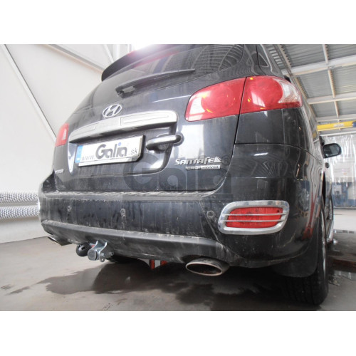 H069C GALIA Полностью оцинкованный фаркоп на Hyundai Santa Fe 2006-2012, Kia Sorento 2009-2012. Тип шара: C (горизонтальный съемный). Подрезка бампера. Нагрузки: 2500/100 кг, масса фаркопа 20,37 кг