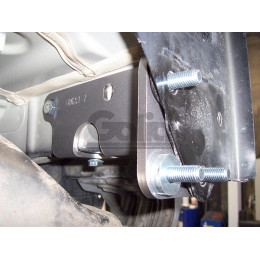 H069C GALIA Полностью оцинкованный фаркоп на Hyundai Santa Fe 2006-2012, Kia Sorento 2009-2012. Тип шара: C (горизонтальный съемный). Подрезка бампера. Нагрузки: 2500/100 кг