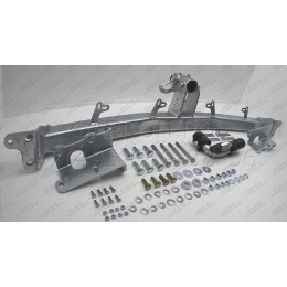 H069C GALIA Полностью оцинкованный фаркоп на Hyundai Santa Fe 2006-2012, Kia Sorento 2009-2012. Тип шара: C (горизонтальный съемный). Подрезка бампера. Нагрузки: 2500/100 кг